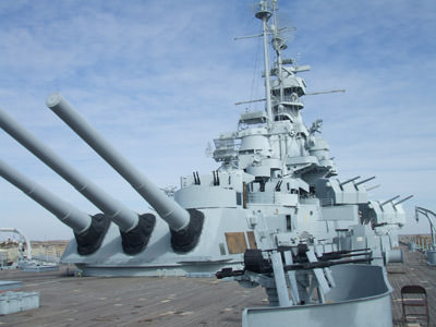 Guns on the Battleship Alabama