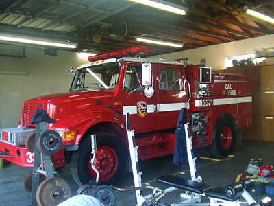 A wild land fire truck