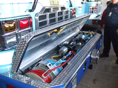 Hot and ready. Rescue tools at your fingertips